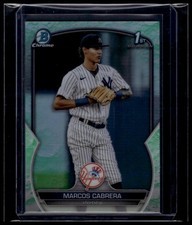 2023 Bowman #BCP-46 Marcos Cabrera Chrome Prospects Lunar Glow Refractors