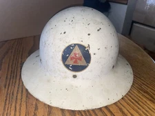 Vintage 1940's WW II Civil Defense Auxiliary Fire Department Helmet Engine 18