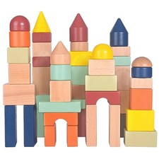 Migargle Large Wooden Building Blocks for Toddlers - Educational Preschool Le...