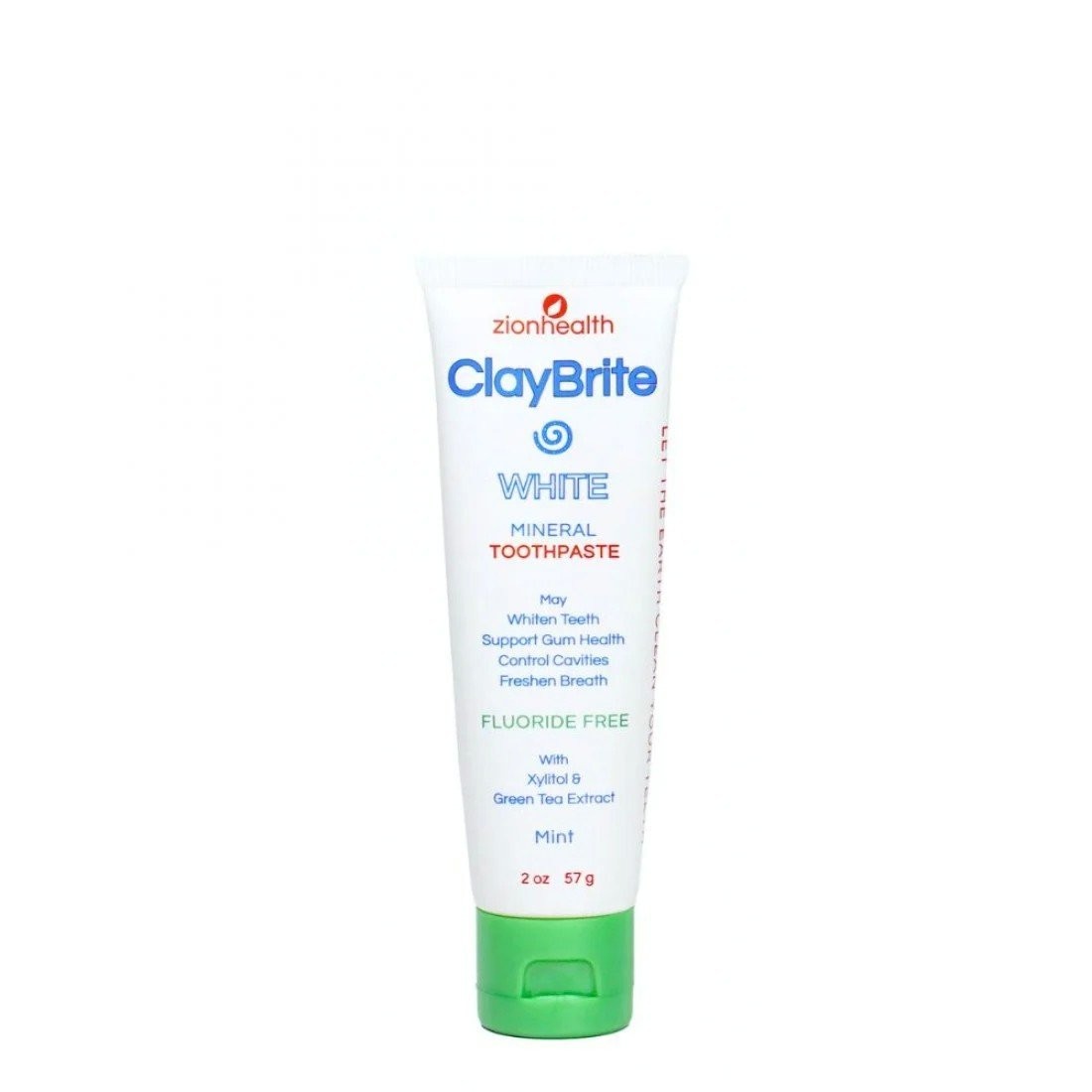 Зубная паста Zion Health Claybrite White 2 унции пасты 1990₽