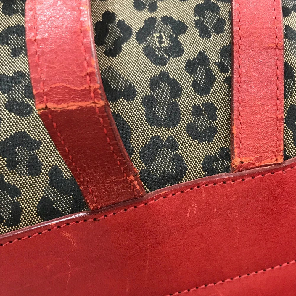 Fendi Leopard Pattern Backpack Rucksack Canvas/Le… - image 6