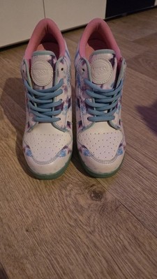 Missy Rockz High Heels Gr. 38 Weiss Lila Blau Leder Neuwertig Super Zustand