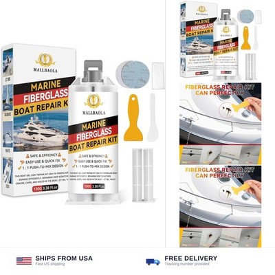 Marine Fiberglass Repair Kit for Boats, Gel Coat Repair Kit for Boats, Epoxy ...