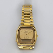 Vintage Seiko H448-5009 Analog Digital Alarm Chronograph Quartz Watch Untested