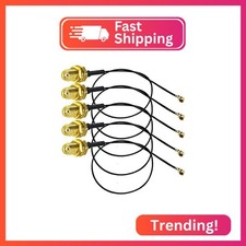 TUOLNK 5PCS IPX UFL to SMA Female Extension Cable, 12inch 30cm Antenna Pigtail