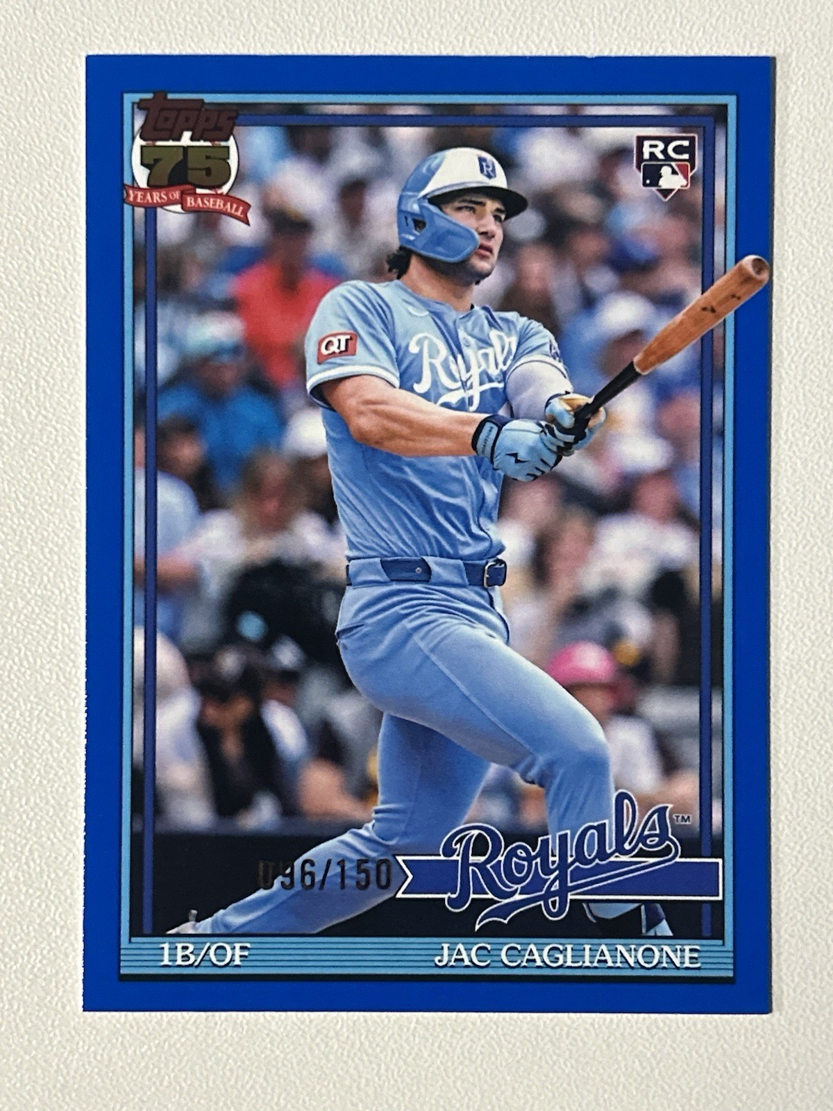 JAC CAGLIANONE 2026 TOPPS SERIES 1 1991 TOPPS BLUE ROOKIE RC /150 Q6930