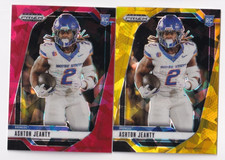 Ashton Jeanty 2025 PANINI PRIZM DRAFT RED & GOLD ICE PRIZM RC LOT #13 RAIDERS