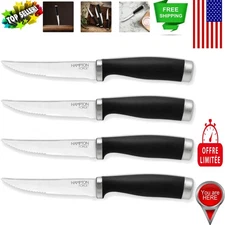 Chef-Approved Epicure 4-Piece Steak Knife Set - Precision Cutting Essential