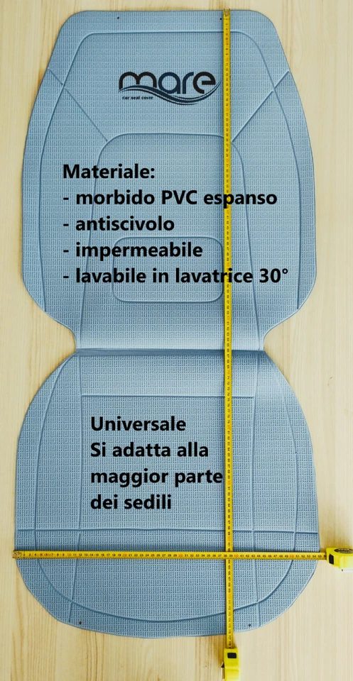 Coprisedile auto universale impermeabile con ciabatte mare - Immagine 2 di 4