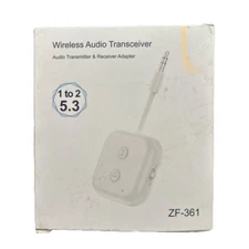 Bluetooth 5.3 Transmitter Receiver for up to 2 Headphones, Dual Link 3.5mm Au...