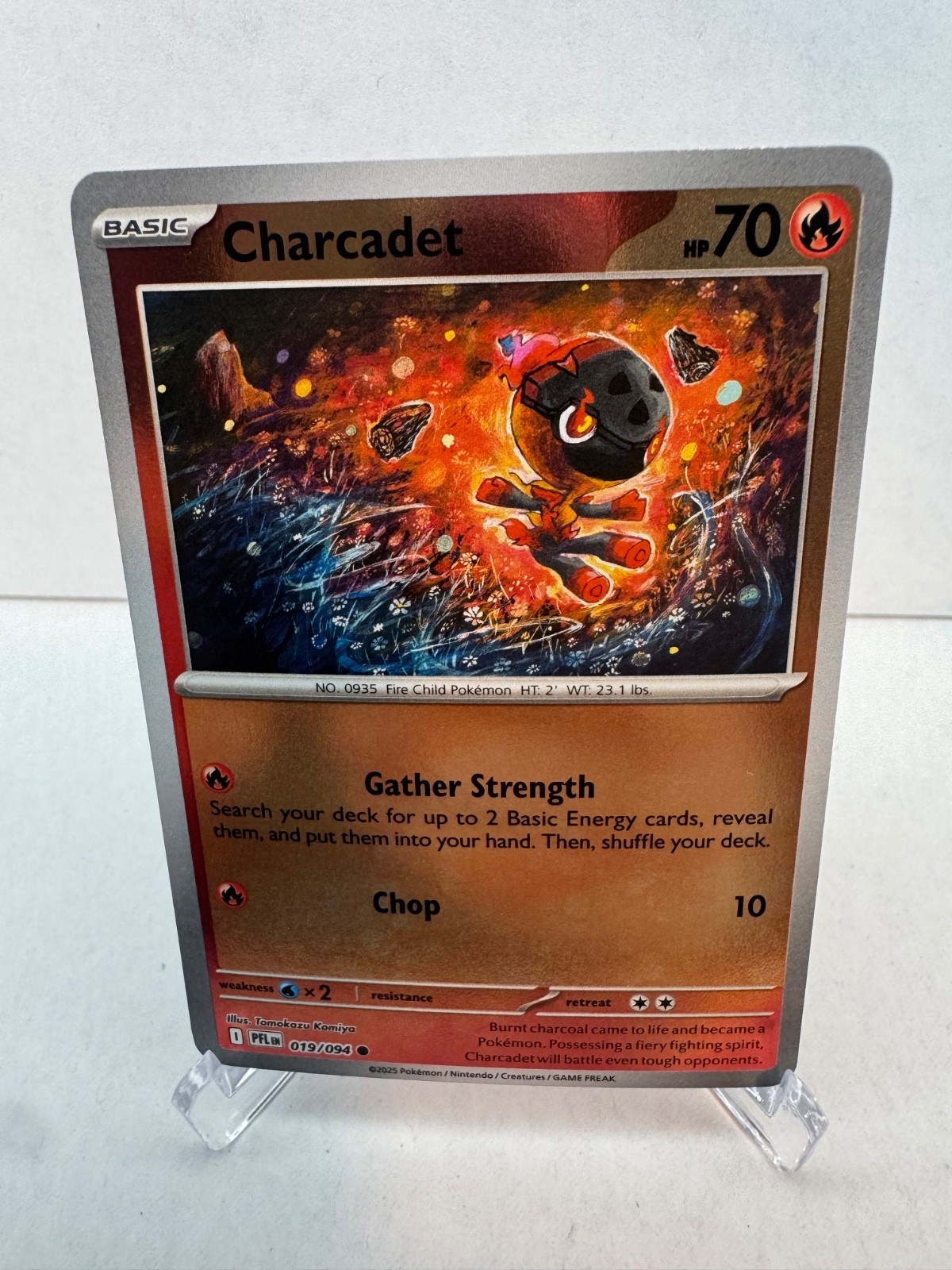 Charcadet 19/94 - Reverse Holofoil NM - ME: Phantasmal Flames - Pokémon TCG