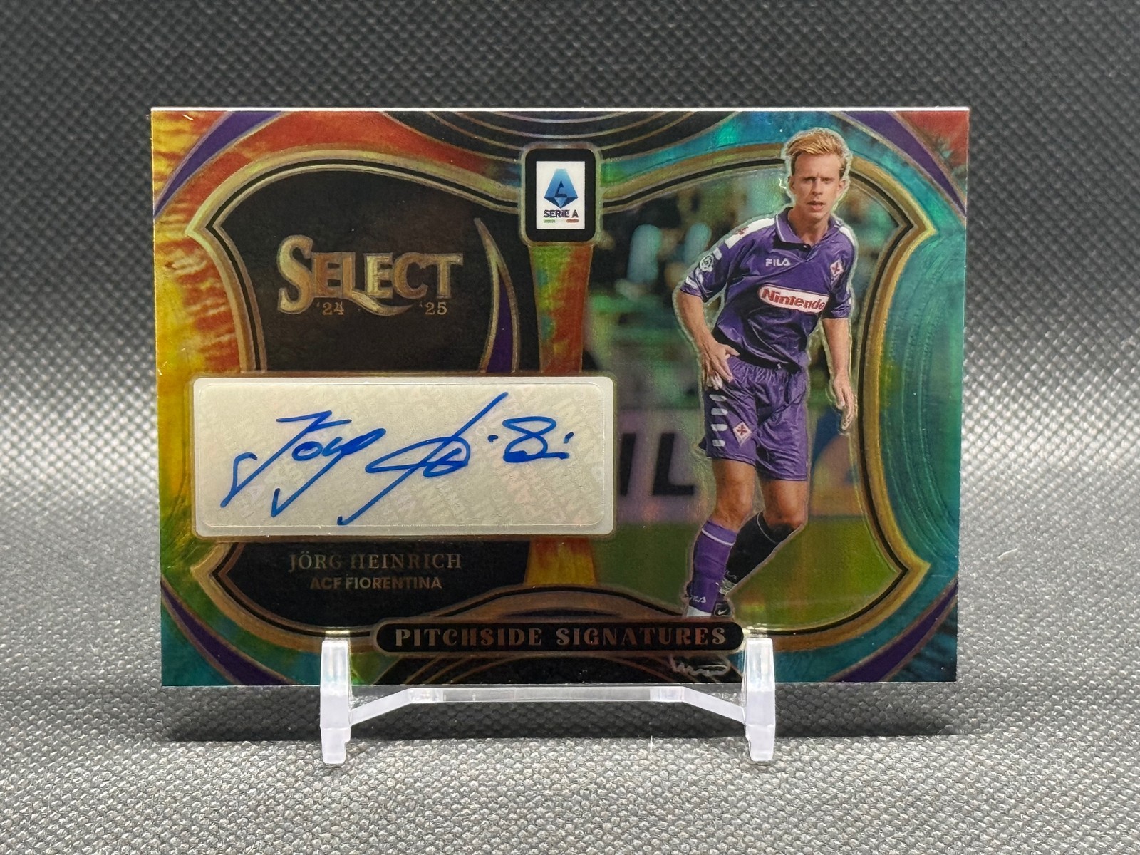 2024-25 Panini Select Serie A #PS-JH Jorg Heinrich Pitchside Signatures Peacock