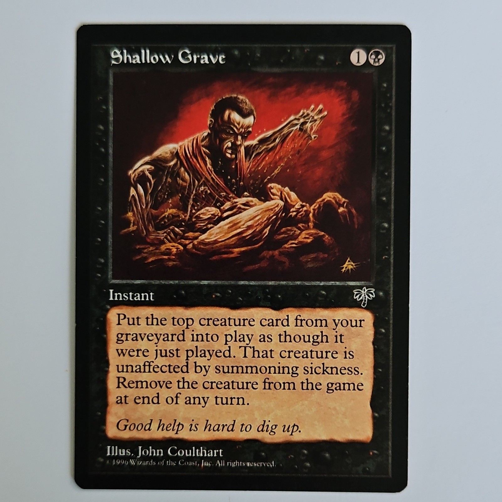MTG Shallow Grave (Mirage) - Instant, Regular, Rare, English, 1996