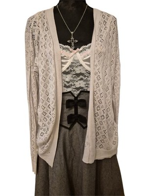 Lace Embriodered Spitze Cardigan Bolero Jacket Fairy lolita cute kawaii y2k