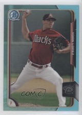 2015 Bowman Draft Chrome Sky Blue Refractor Yoan Lopez #2 0a3