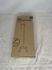 New~REHAND Walking Cane with All-Terrain Quad Base- Steady, Foldable, Adjustable