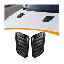 Khguz 2pcs Car Hood Vents Automotive Scoop Bonnet Air Vents Engine Hood Kit Ve
