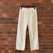 Pilcro Women's Joey High Rise Wide Leg White Jeans