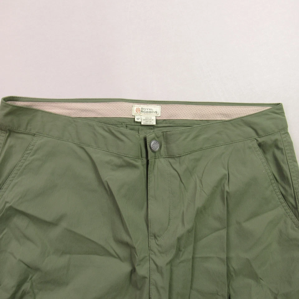 Royal Robbins Pants Womens 12 Capri Green Pockets Outdoors Hiking Casual - Image 2 of 4