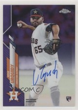 2020 Topps Chrome Rookie Purple Refractor 90/250 Jose Urquidy #RA-JU Auto RC 4l3