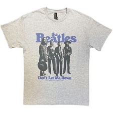 Image of The Beatles T-Shirt: Don't Let Me Down (Grey) OFFICIAL NEW