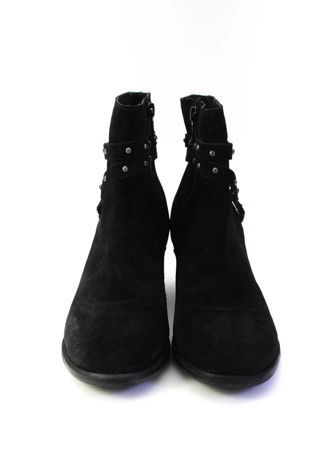 Botas Chelsea Matisse para mujer de gamuza con hebilla y tacón bloque negras talla 7,5 Foto 2 de 4