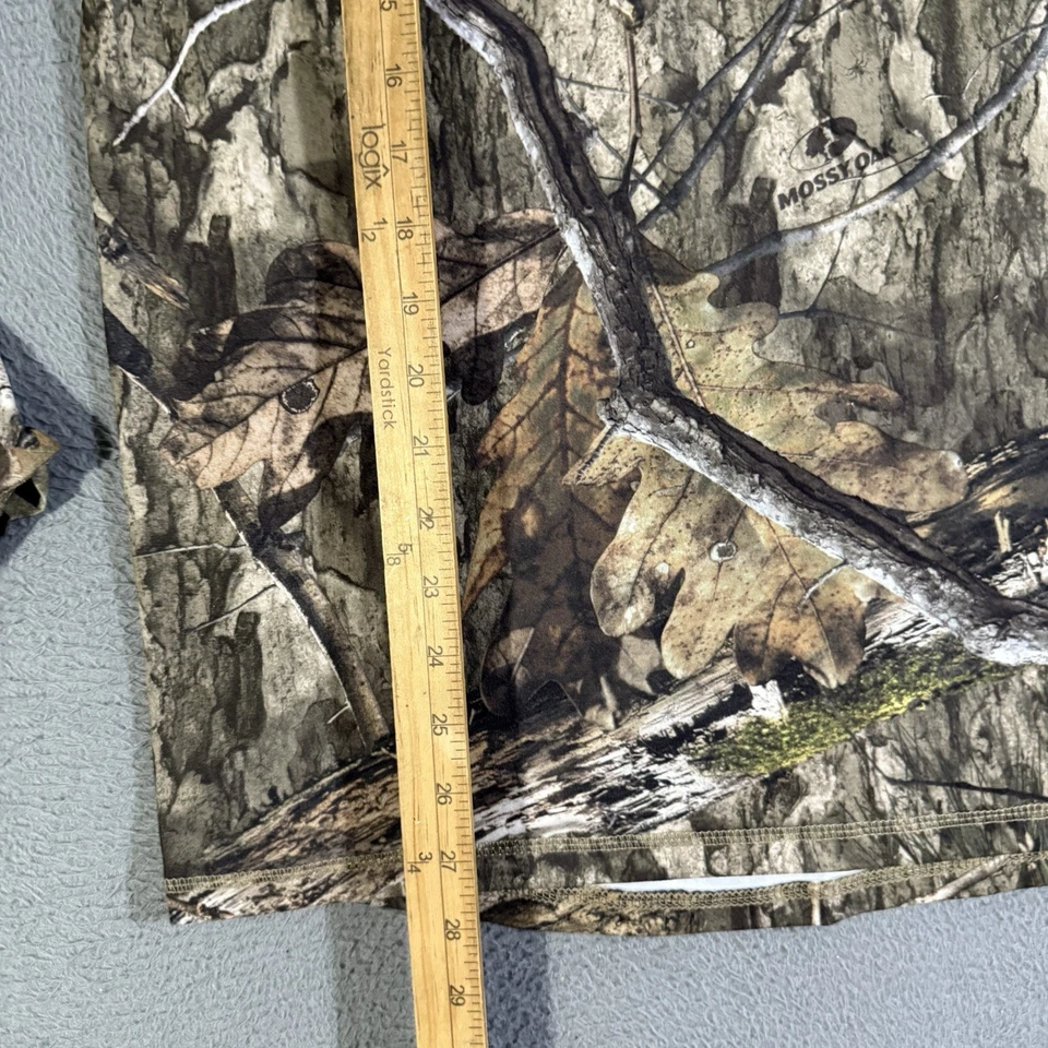 Mossy Oak Camo Long Sleeve Pullover Shirt Mens Medium Camouflage Hunting Jersey - Image 4 of 4