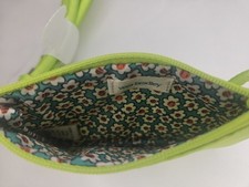 New! Vera Bradley Zip Card Pouch Lanyard Lime...