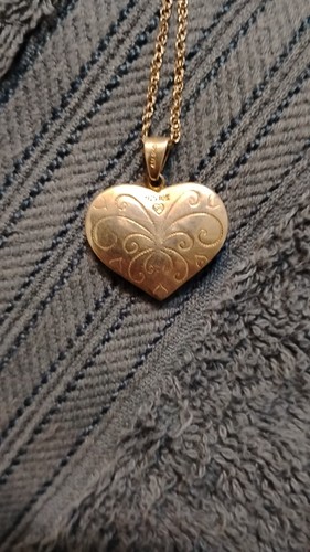 Solid 10k Gold Love Pendant Interior