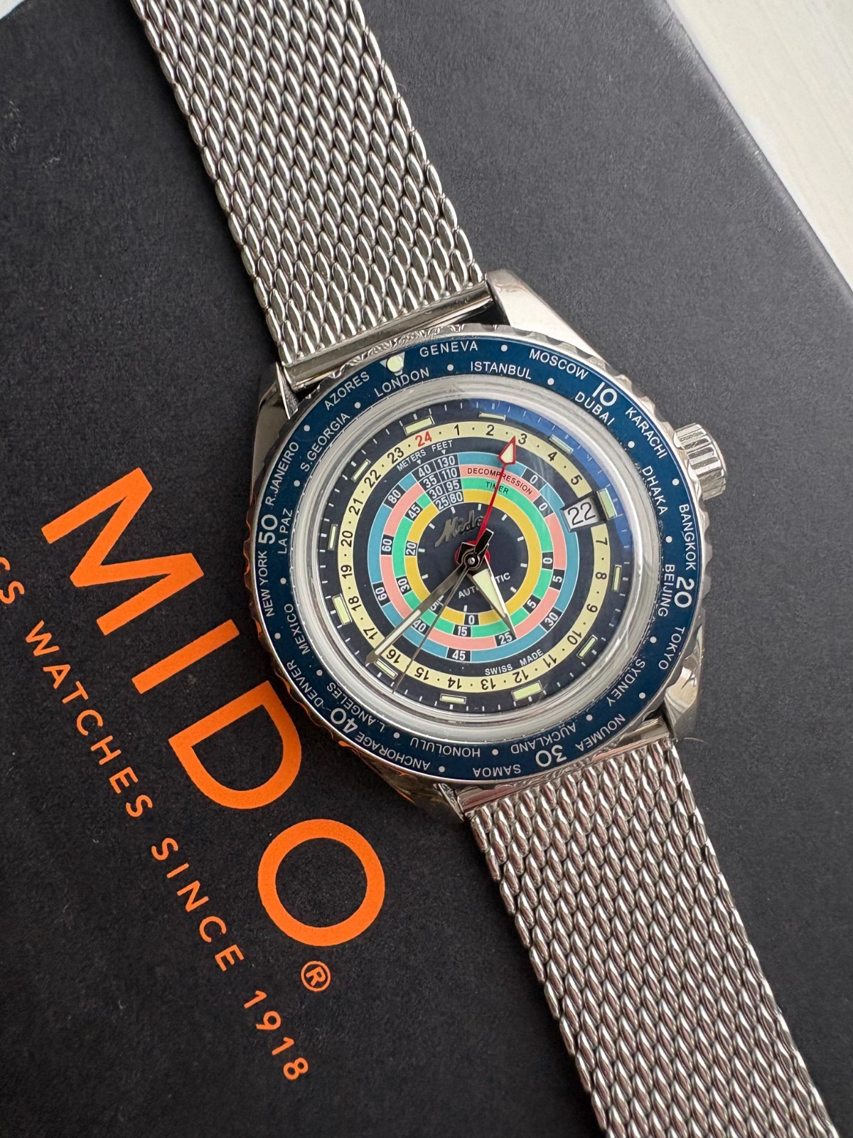 Mido Ocean Star Decompression World Timer - image 2