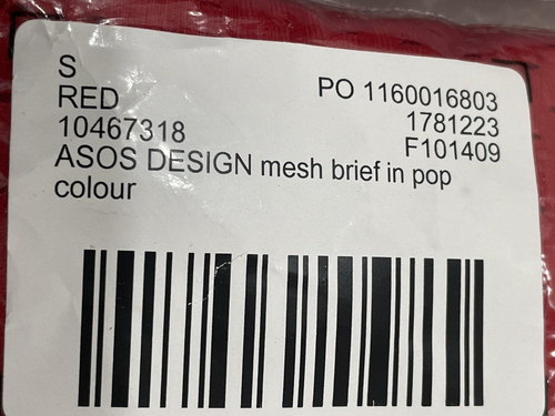 Asos Design Mesh Womens Briefs 2 - 1 pack Size Small - Picture 8 of 8