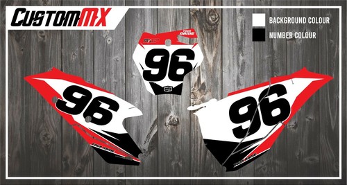 CustomMX Number board background graphics: Fit GAS GAS MC EC 2021 - 125 250 450