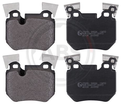A.B.S. 37690 Bremsbelagsatz, Scheibenbremse Hinten FüR BMW-image