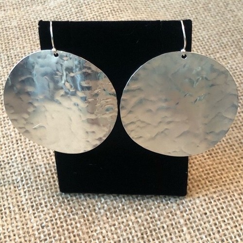 Orecchini Silpada Martellato Argento Sterling 925 Bagliore di Luna W2251 - Foto 3 di 3