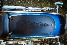 Rear Fender Bib Softail Harley Davidson Black...