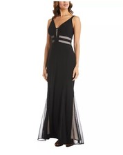 Nightway Mesh Cutout Gown Sz8 119