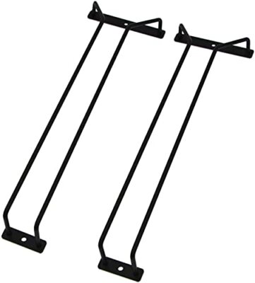 Porta copas de vino organizador para cocina soporte set de 2 moderno de acero