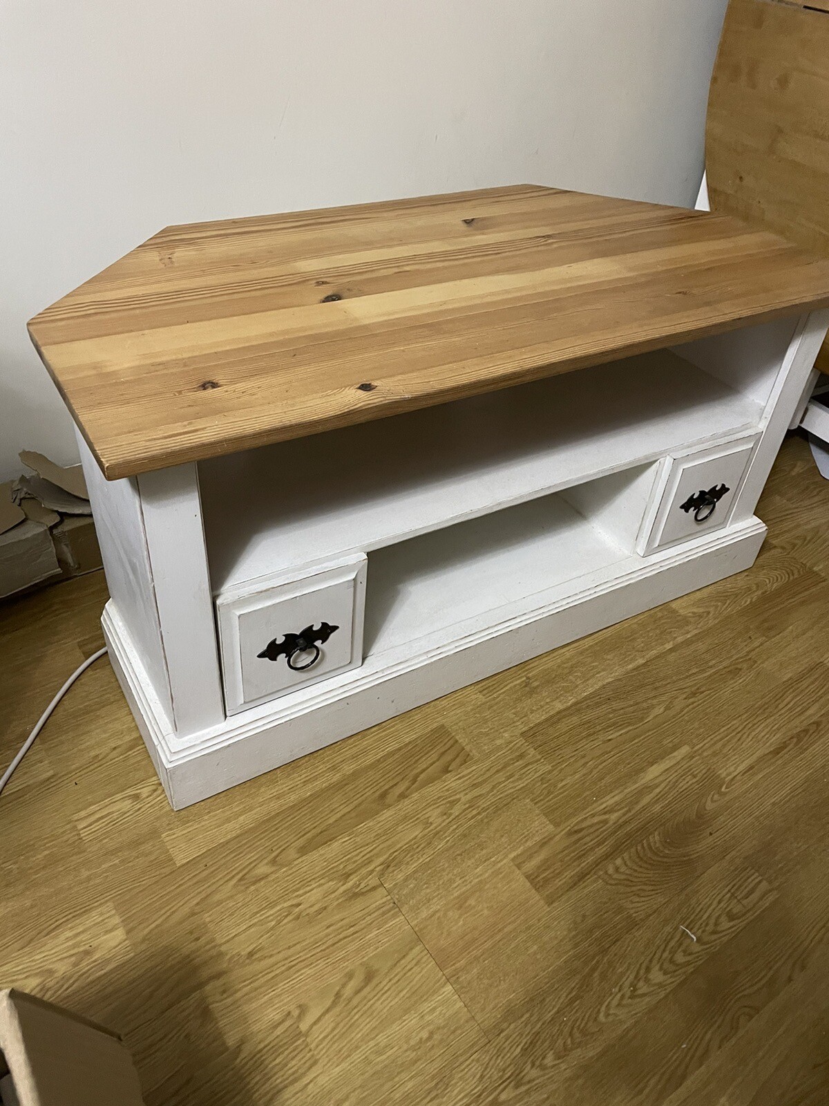 solid wood corner tv unit eBay