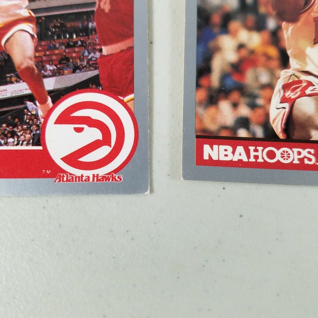 Kenny Smith NBA Hoops 1990 Card 33 Hawks NBA Basketball Signed 