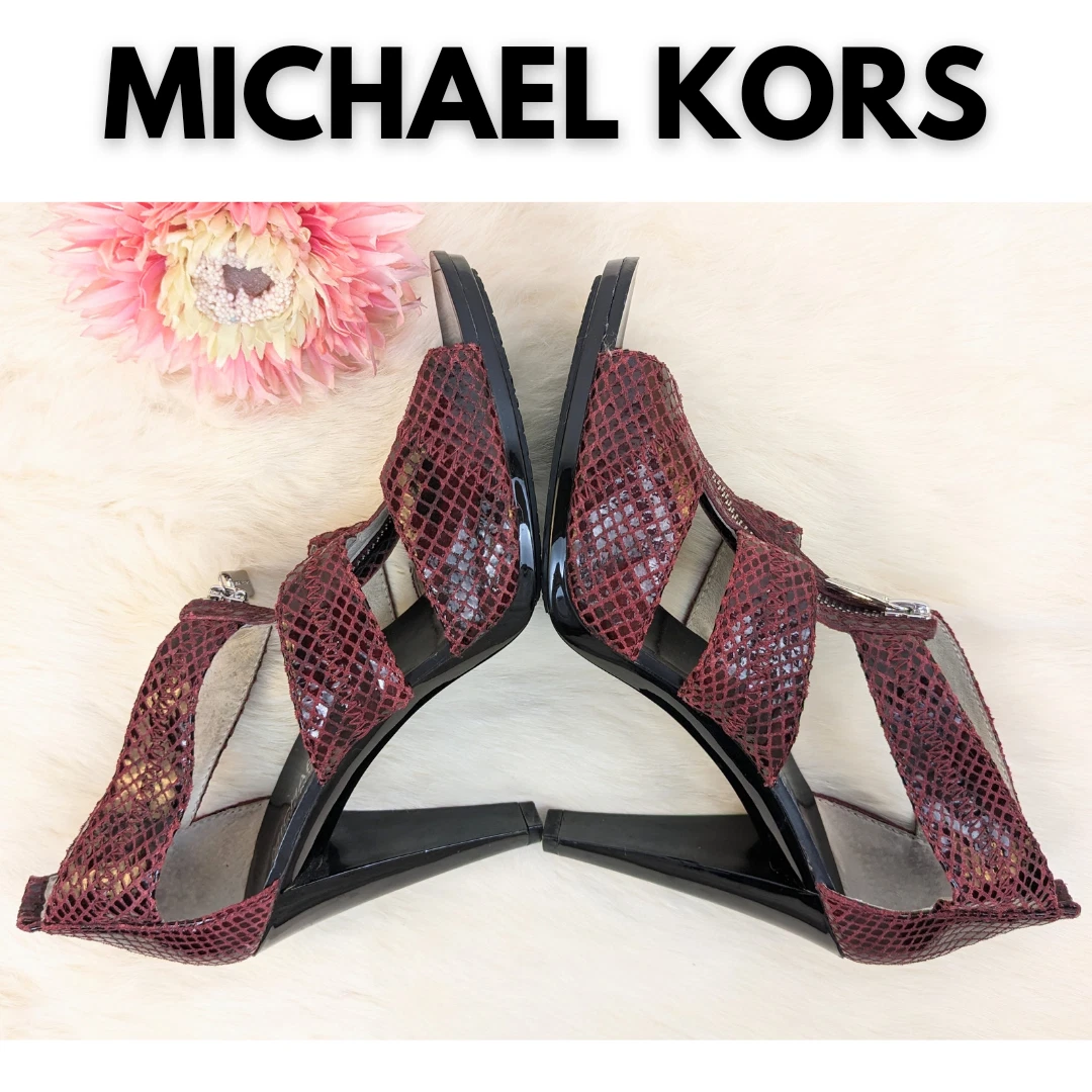 Michael kors snakeskin sandals sale
