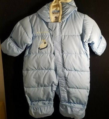 columbia baby down snowsuit