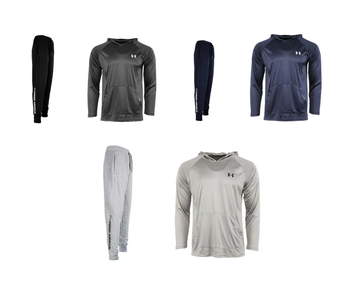 New Mens UA Under Armour Hoodie & Jogger Set Pants Hooded Pullover Outfit