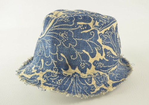 Distressed Burlap Fedora Trilby Hat | eBay