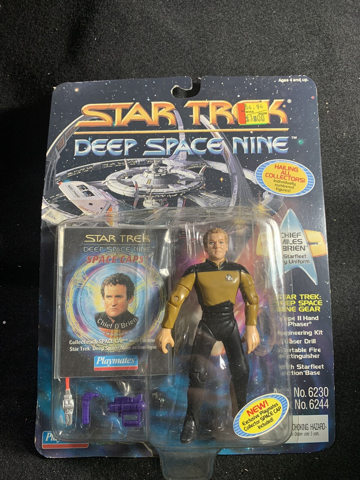 Playmates Toys. Star Trek DS9. Chief MILES O’Brien. USED Vintage. PLZ READ