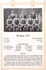 1925 Washington & Lee Calyx Original Page Wrestling Team Group Photo