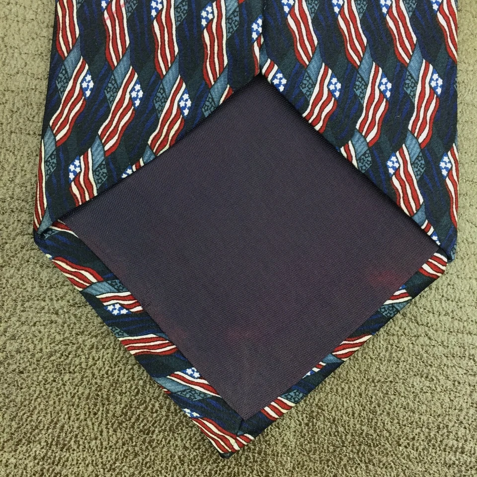 Corbata Bandera Americana 57x3.75 STONEHENGE Patriótica Americana GOP DEMS Votación EE. UU. Foto 4 de 4