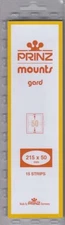 Prinz Black Stamp Mount Strips 215x50 mm For US Jumbos Nwe Pack Of 15 Scott