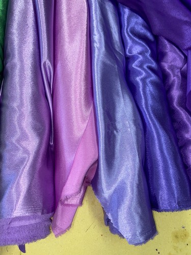 Silky Satin Fabric Dress Craft Fabric Plain Luxury Wedding Material 150 cm Wide - Picture 9 of 33