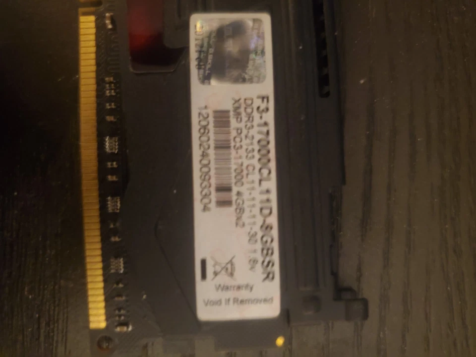 F3-17000CL11D-8GBSRDDR3-2133 CL11-11-11-30 1.6v XMP PC3-17000 4GBx2 - Image 3 of 3