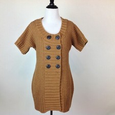 Soft Surroundings Tunic Cardigan Sweater Womens Small Wool Blend